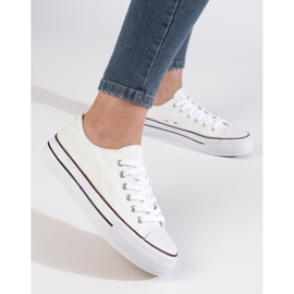 Weiße Damen-Sneaker auf der Plattform 2