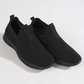 Schwarze Slip-on-Sportschuhe für Damen 1