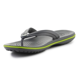 Frauen Flip-Flops Crocs Crocband Flip 11033-0A1 Grau 3