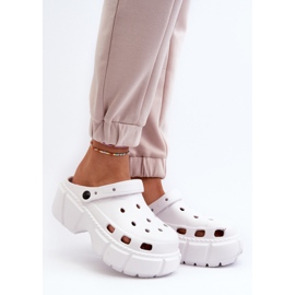 Damen-Flip-Flops aus Schaumstoff mit massiver Sohle, weiß Witima 2