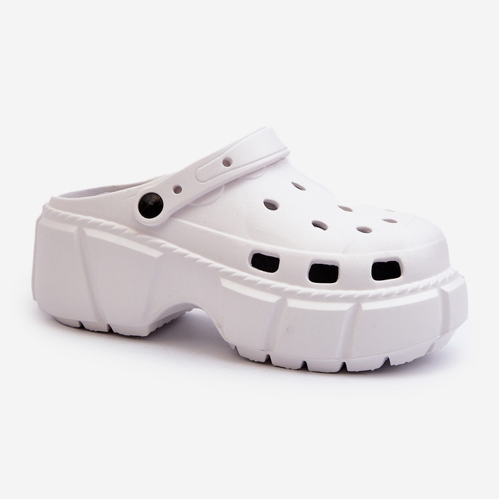 Damen-Flip-Flops aus Schaumstoff mit massiver Sohle, weiß Witima 1