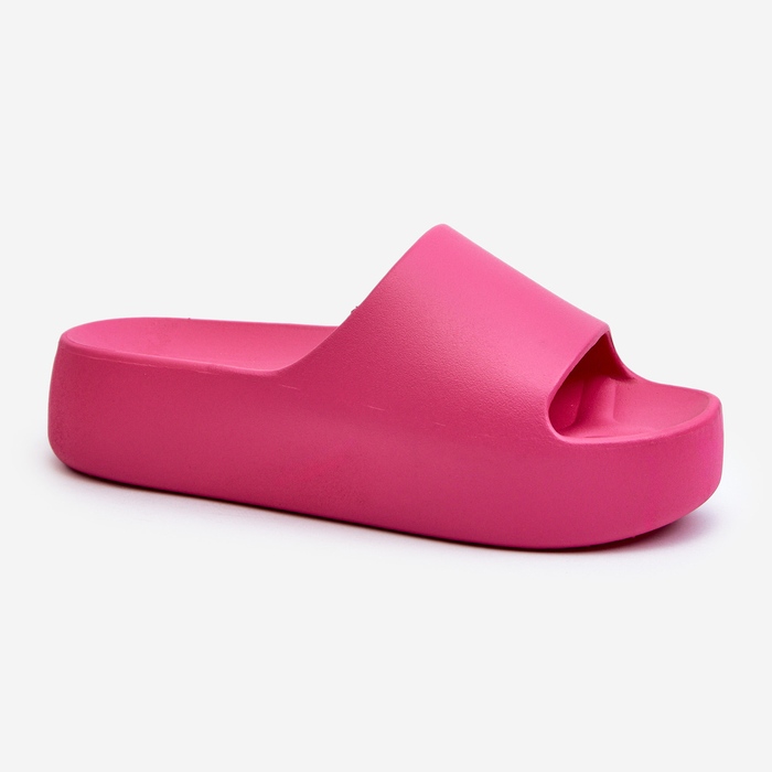 Damen-Flip-Flops mit dicker Sohle, Fuchsia Oreithano rosa 1
