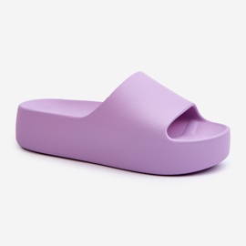Lila Oreithano-Flip-Flops mit dicker Sohle für Damen 1