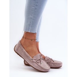 Wildleder-Mokassins für Damen, Lila, Si Passione 2