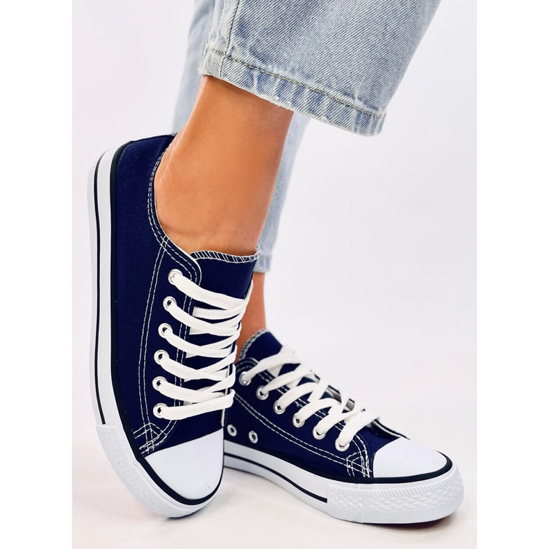 Basic D.BLUE klassische Damensneaker blau 1