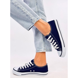 Basic D.BLUE klassische Damensneaker blau 2