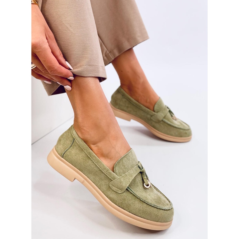Wildleder-Loafer von Ottavia Green grün 1
