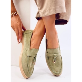 Wildleder-Loafer von Ottavia Green grün 2