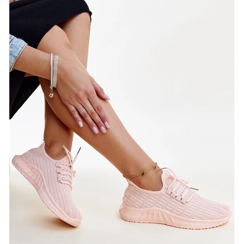 Rosa Milena-Stoffsneaker 1