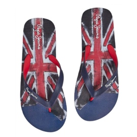 Pepe Jeans Hawi Life Union Jack M Flip-Flops PMS70148 blau 2