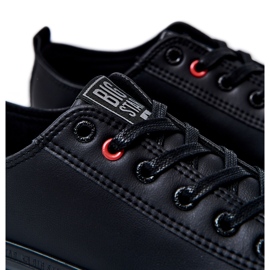 Herren Lederturnschuhe Big Star JJ174005 Schwarz 4