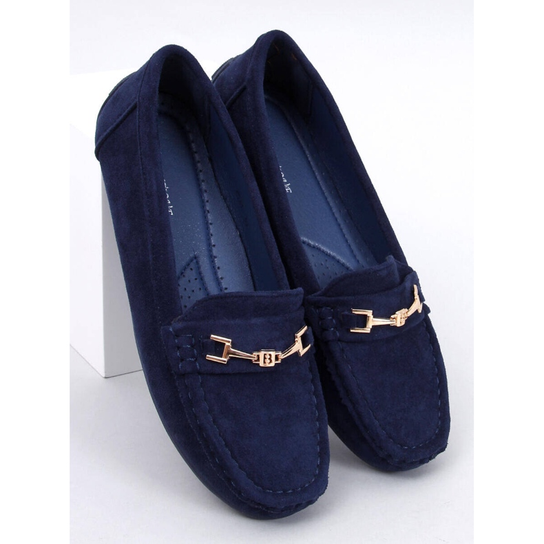 Wildleder-Mokassins für Damen in Sourd Navy blau 1