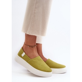 Big Star Damen-Plateau-Sneaker NN276008 Memory Foam System Limette grün 2