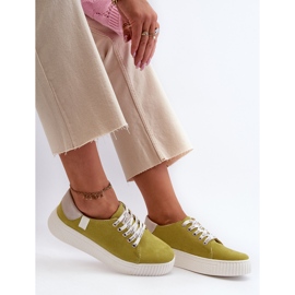 Damen-Sneaker Memory Foam System Big Star NN276003 Limette grün 7