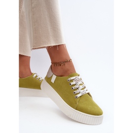 Damen-Sneaker Memory Foam System Big Star NN276003 Limette grün 5