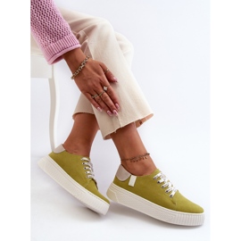 Damen-Sneaker Memory Foam System Big Star NN276003 Limette grün 8