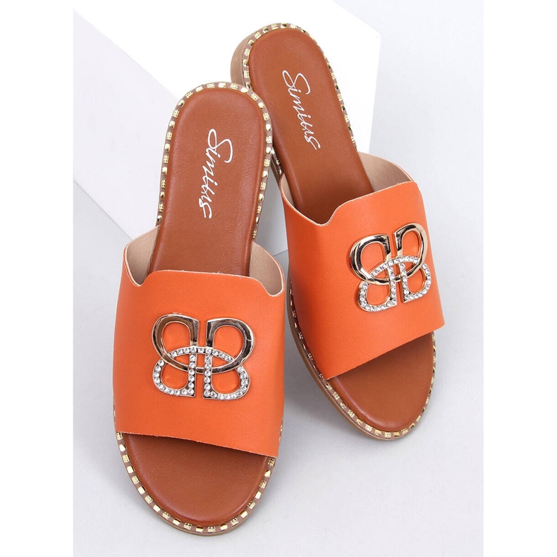 Lafite Orange Damen-Flip-Flops 1
