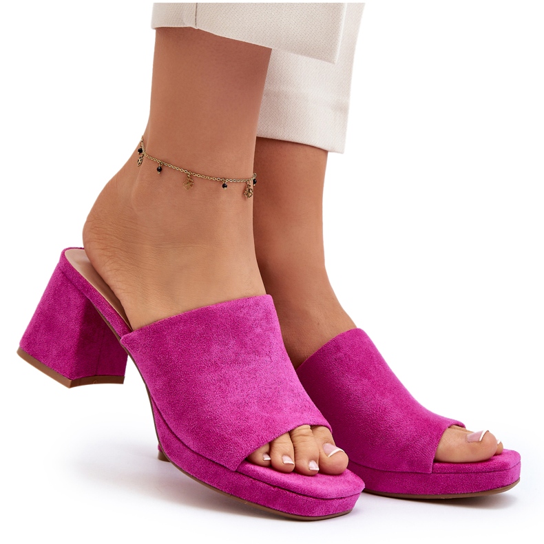 Seastar Damen-Flip-Flops mit hohem Absatz, Fuchsia, Bralya rosa 4