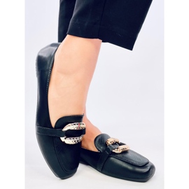 Saimon Black Damen-Loafer schwarz 2