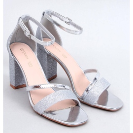 Paolis Silver formelle Sandalen mit hohen Absätzen silber- 1