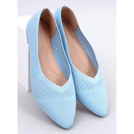 Durchbrochene Mandel-Ballerinas Sotty Blue blau 1