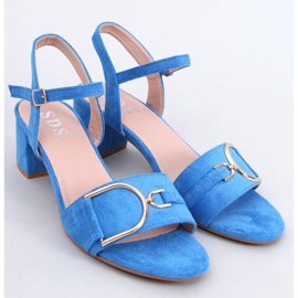 Parisy Blue-Sandalen mit niedrigem Absatz blau 1