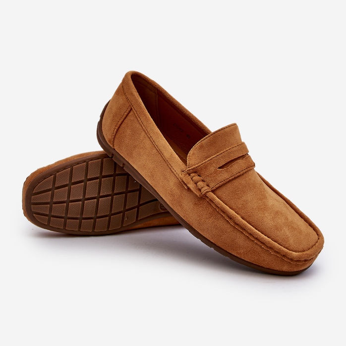 Camel Wesley Wildleder-Loafer für Herren braun 1