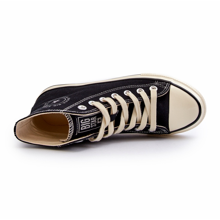 Hohe Damen-Sneaker Big Star NN274283 Schwarz 2