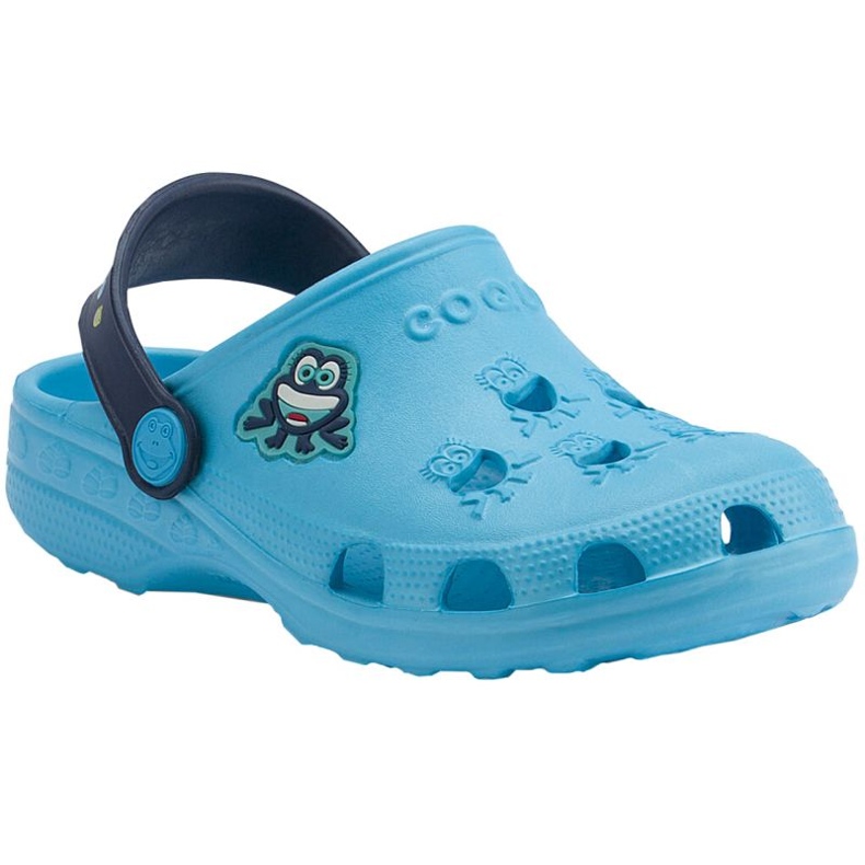 Coqui Little Frog Clogs 8701-100-1821A/8701-100-1821 blau 1