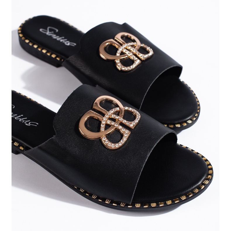 Stylische schwarze Damen-Flip-Flops 2