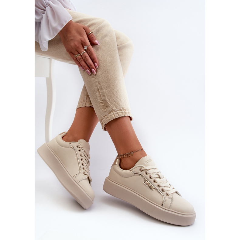 Big Star Damen-Sneaker NN274334 Memory Foam System Beige 1