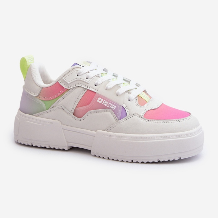 Big Star Damen-Sneaker NN274359 Memory Foam System Mehrfarbig weiß 2