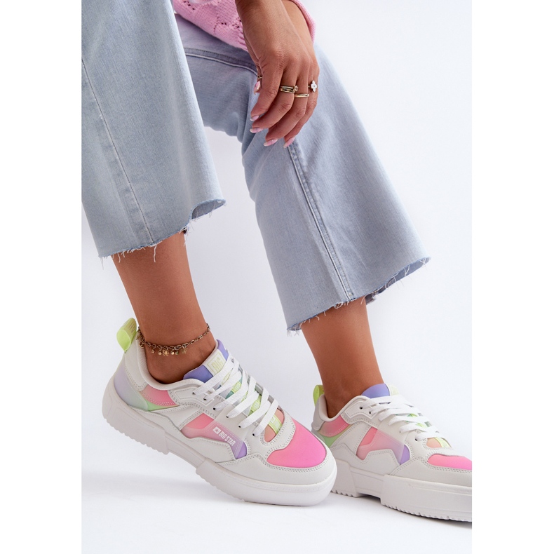 Big Star Damen-Sneaker NN274359 Memory Foam System Mehrfarbig weiß 1