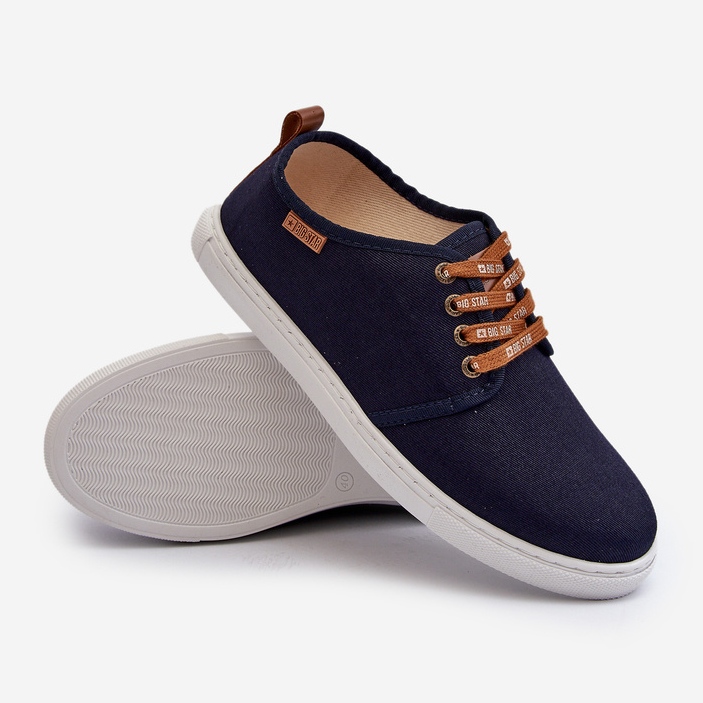 Big Star Herren-Sneaker NN176002 Memory Foam System Marineblau 1