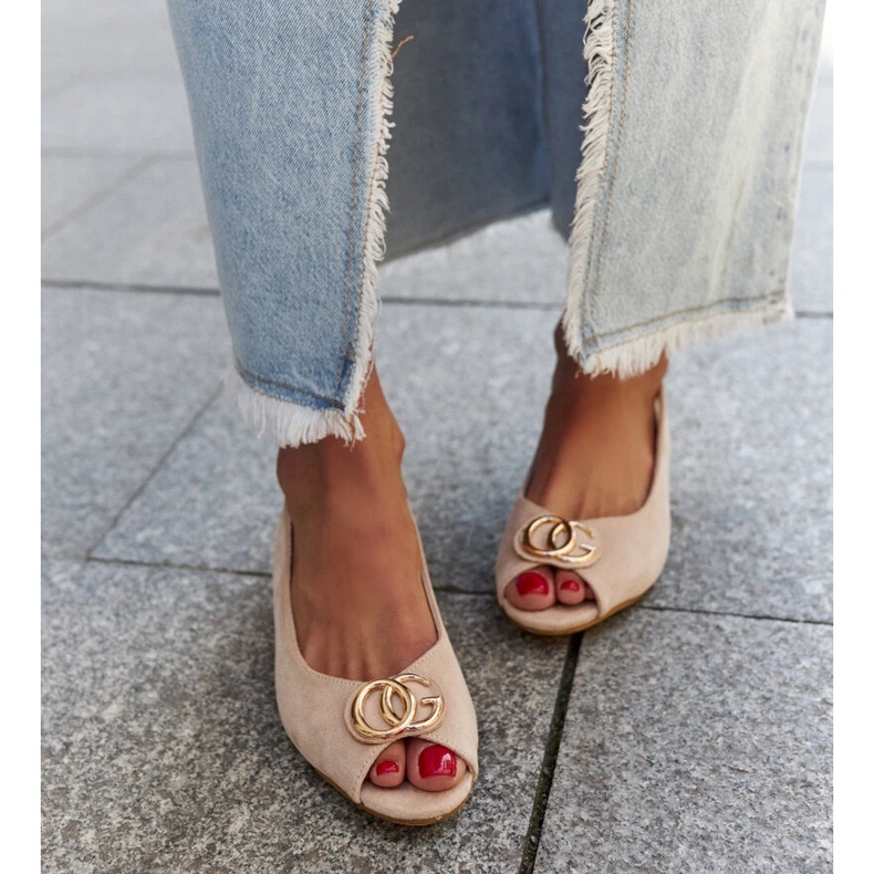 Warda-Sandalen mit Lederinnensohle beige 1