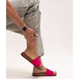 Klassische Flip-Flops mit Matilte-Korksohle rosa 1