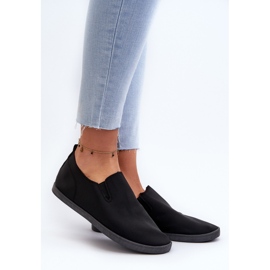 Damen-Slip-On-Sneaker in Schwarz von Lovinia 2