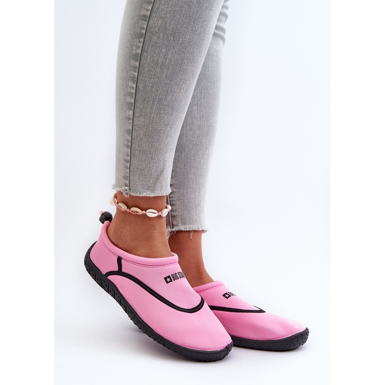 Damen Wasserschuhe Pink Big Star NN274A800 rosa rosen und purpur 2
