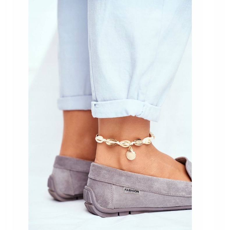 Evento Graue Wildleder-Mokassins für Damen 3