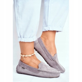 Evento Graue Wildleder-Mokassins für Damen 2