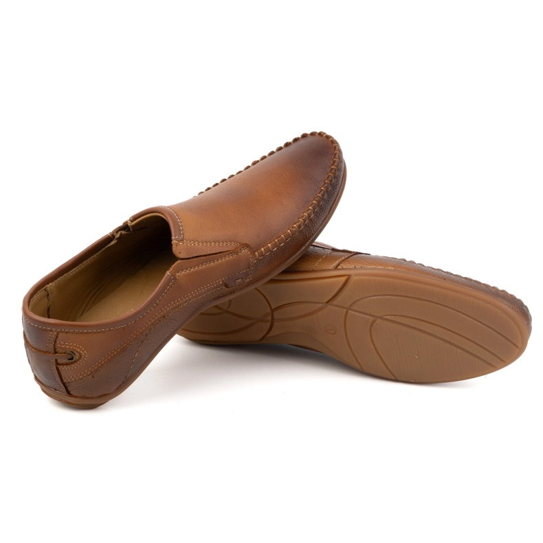 Olivier Herren Leder Slipper 4206 braun 4