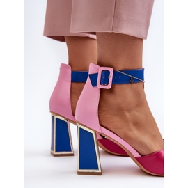 Elegante Damen-Sandalen mit hohem Absatz, Rosa Rosazara 1