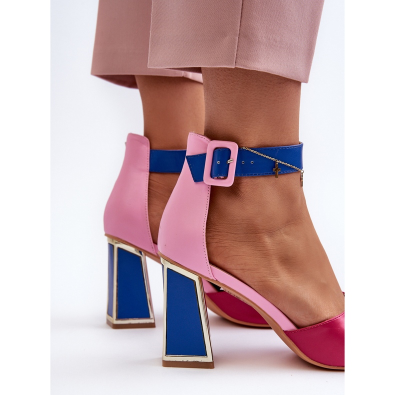 Elegante Damen-Sandalen mit hohem Absatz, Rosa Rosazara 1