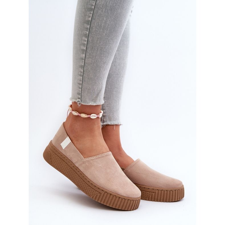 Big Star Damen-Plateau-Sneaker NN276007 Memory Foam System Beige 2