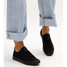 Schwarze Stoffsneaker Big Star LL274226 1