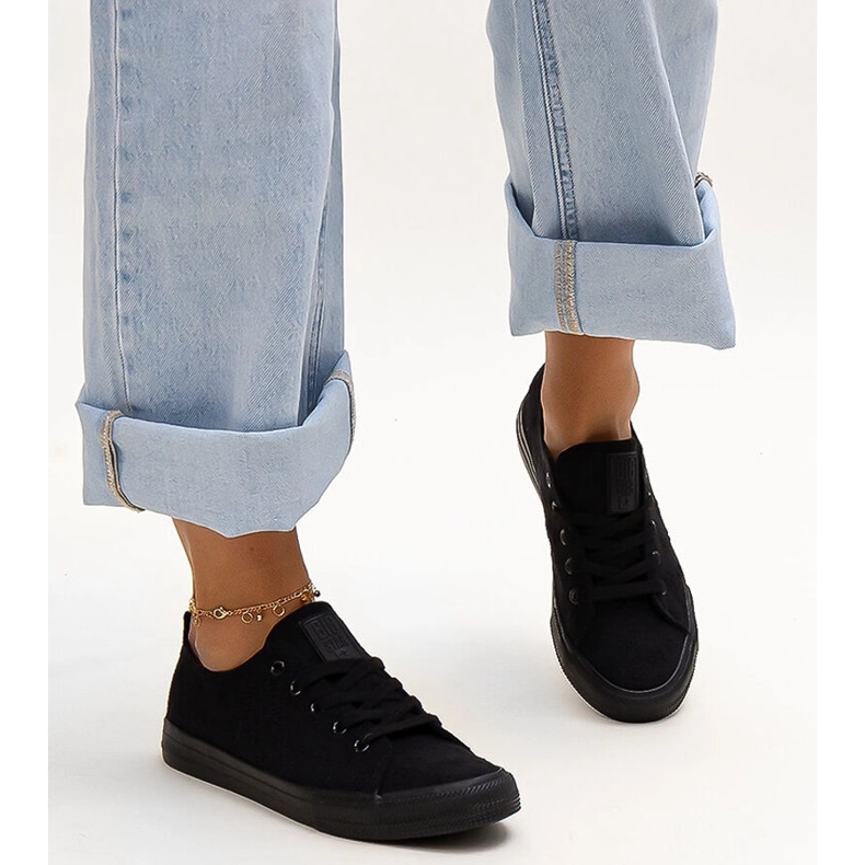 Schwarze Stoffsneaker Big Star LL274226 1