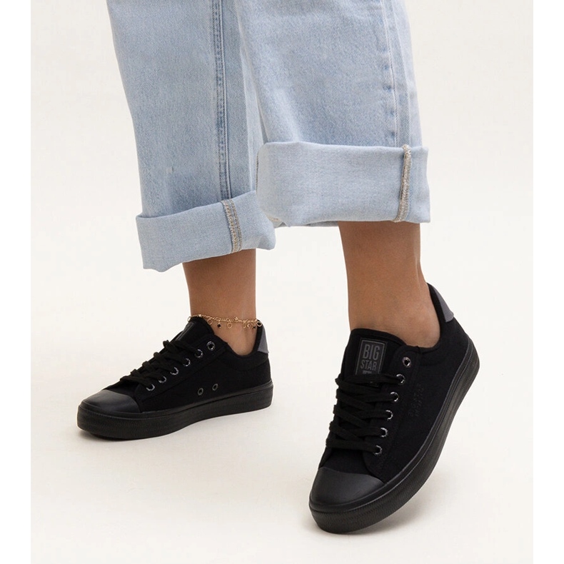Schwarze Stoffsneaker Big Star LL274092 1