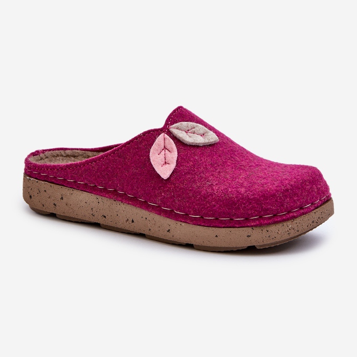 Inblu Damen-Filzhausschuhe ED000013 Fuchsia rosa 1