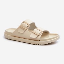 Damen-Flip-Flops aus leichtem Schaumstoff mit Schnallen Big Star NN274A752 Beige 1