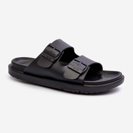 Leichte Damen-Flip-Flops aus Schaumstoff mit Schnallen Big Star NN274A750 Schwarz 2